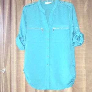 Calvin Klein button up blouse